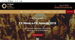 Desktop Screenshot of fxweekefxawards.com